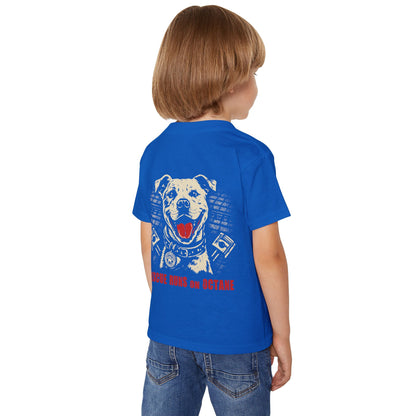 Toddler T-Shirt — Rescue Dogs on Octane Cute Pitbull Badge Tee