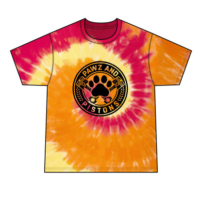 Tie-Dye T-Shirt — Pawz and Pistons Graphic Adult T-Shirt