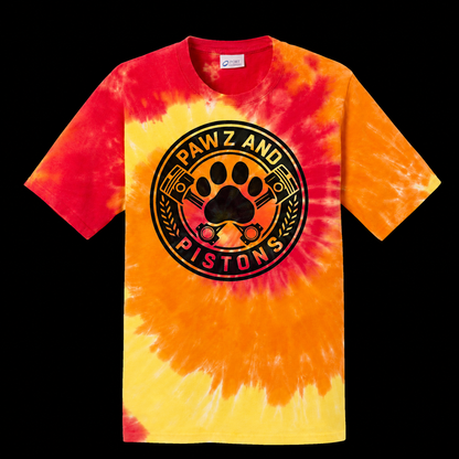 Youth Tie-Dye Tee — Pawz and Pistons Graphic Kids T-Shirt