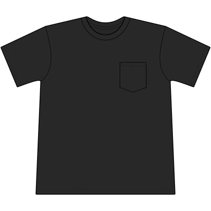 Pawz and Pistons Pocket Tee — Vintage Paw Print Auto Logo T-Shirt