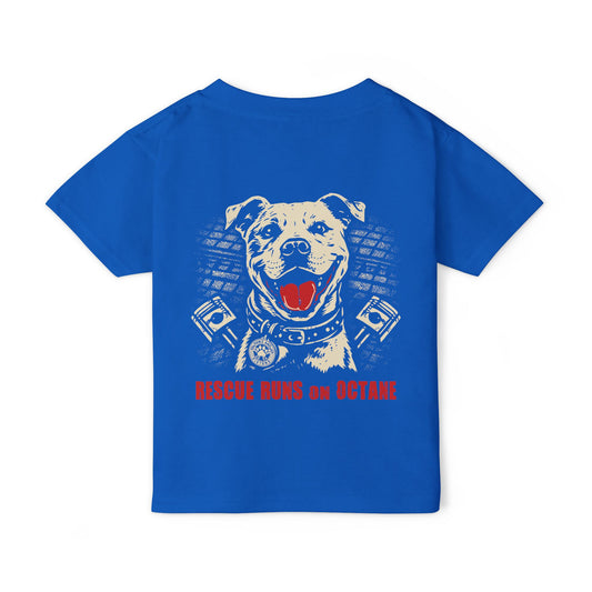 Toddler T-Shirt — Rescue runs on octane