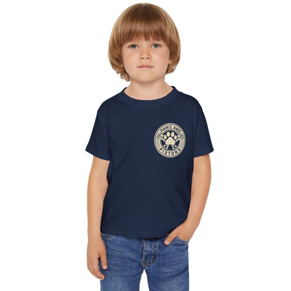 Toddler T-Shirt — Rescue Dogs on Octane Cute Pitbull Badge Tee