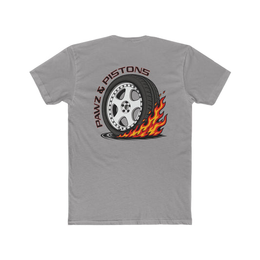 Pawz & Pistons Tee — No Lift Tire Fire Tee